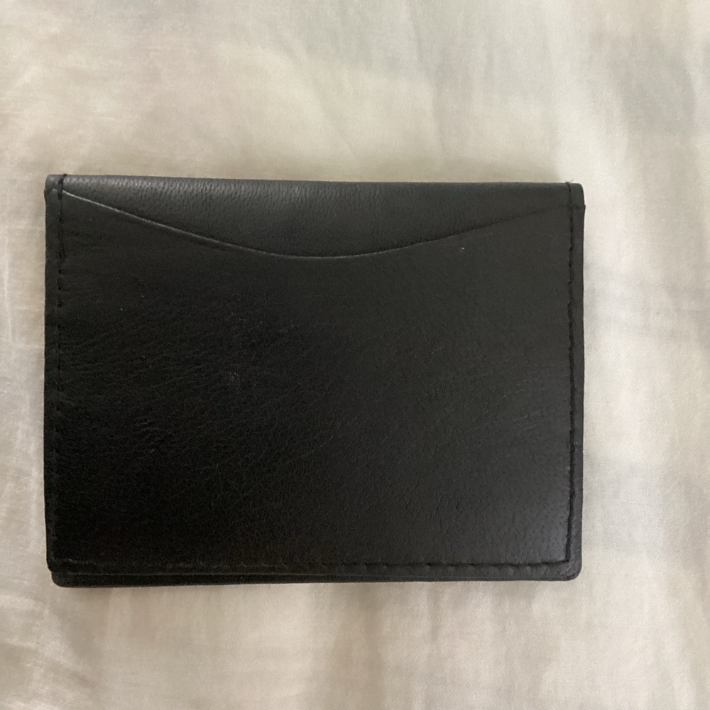 Bass Classic Dark Brown Leather Card Holder